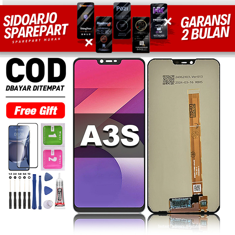 LCD For OPPO A3S Fullset hp layar Touchscreen lcd-oppo a3s Glass Touch Screen Digitizer COD -origina