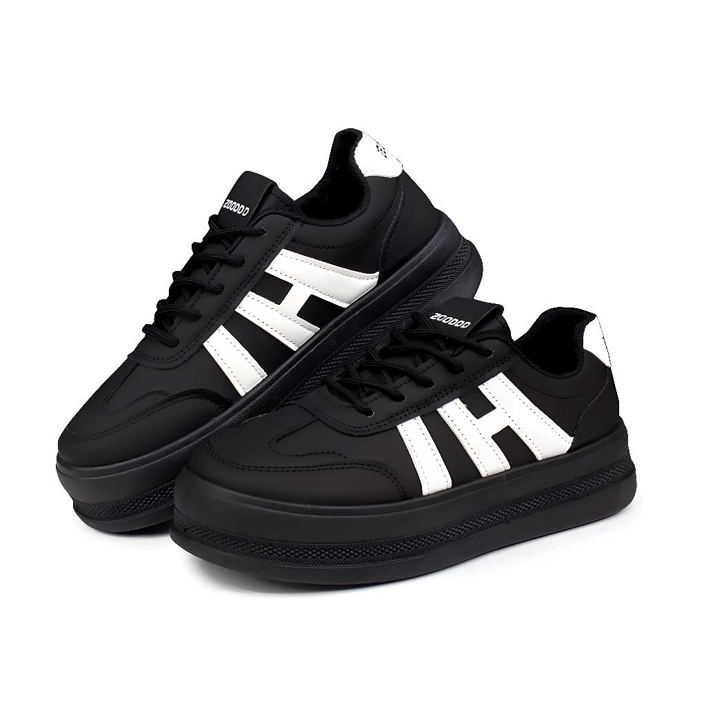 SANRIRINTOJAYASHOP Sepatu Sneakers Wanita Casual Sepatu Sneakers Wanita Korea Style Hitam Sepatu Sne