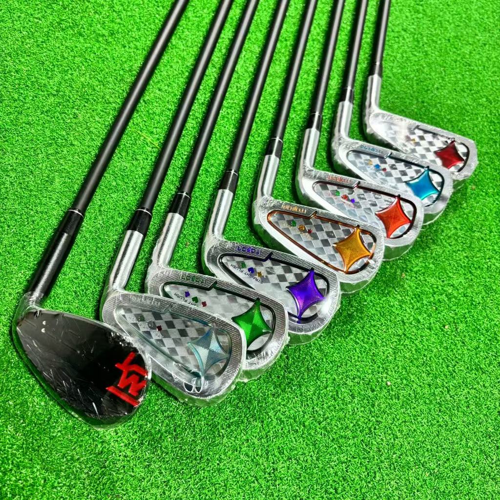Golf club, golf iron set with shaft