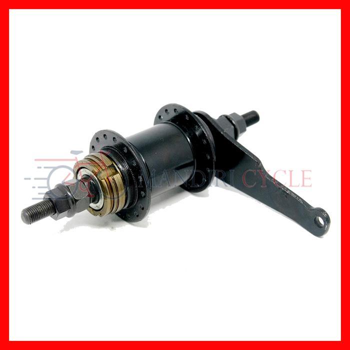 HUB REM TORPEDO 36H hitam PACIFIC hub torpedo Sepeda BMX FIXIE - Hitam