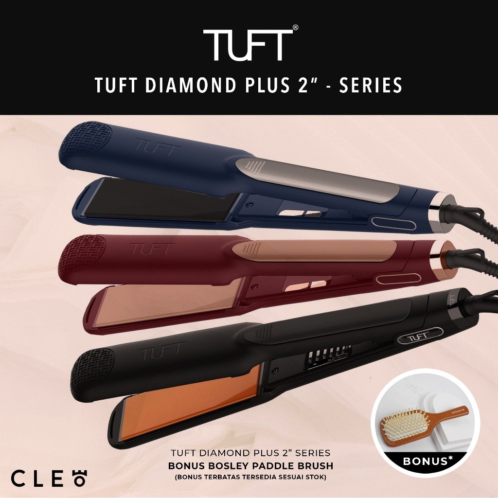 Tuft V2 Diamond Plus 2 inch Catok - Catokan 2 Inch 100% Original - 1 Tahun Garansi