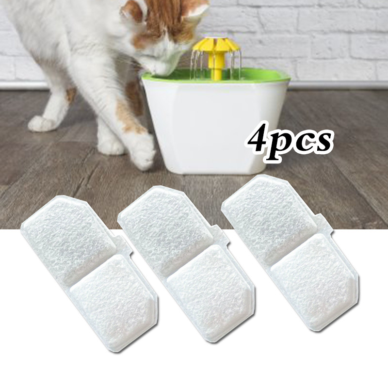 4pcs Filter Water Fountain Filter Saringan Kucing Water Fountain Tempat Minum Kucing