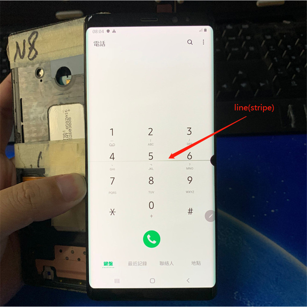 Line Point Defective For Samsung Note 8 N9500 N9500F N950D Note8 LCD splay Touch Screen gitizer Asse
