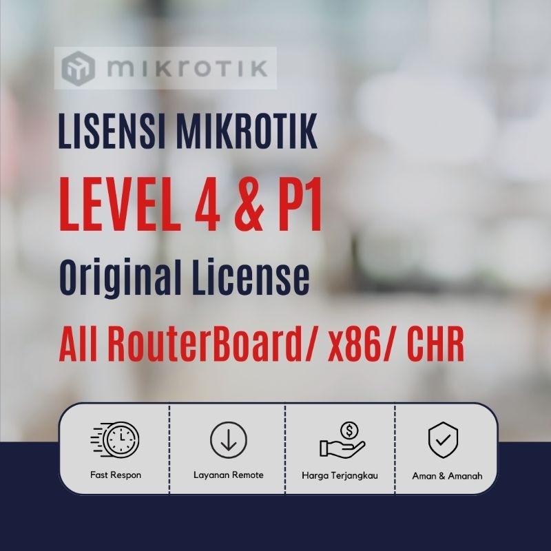 Lisensi Mikrotik Level 4 Untuk Routerboard Dan X86