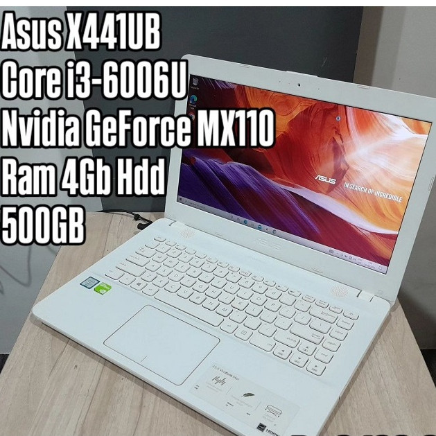 Asus Vivobook Go X441UB Core i3-6006U Ram 4Gb Hdd 500GB Nvidia MX110 SCU19546 Normal Siap Pakai - La