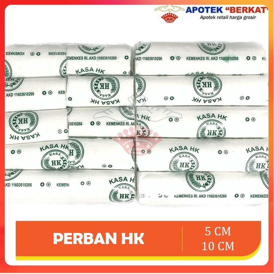 [BPOM OKE] Kasa gulung perban HK 5 cm / 10 cm