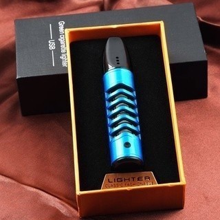 Promo Casandra Murmer  Asbak Portable Enclosed With Usb Tungsten Coil Lighter Portabel Mobil ~