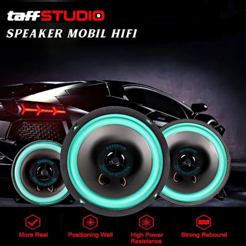 ROADSTAR Driver Speaker Subwoofer Mobil HiFi 4 / 5 / 6.5 Inch 100W 1 PCS speaker pintu mobil murah