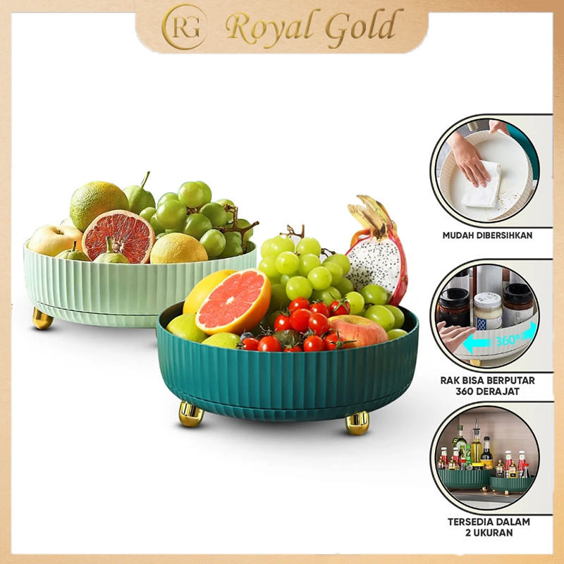 Wadah Penyimpanan Putar/Wadah Botol Air Mineral  Wadah Buah/Rak Bumbu