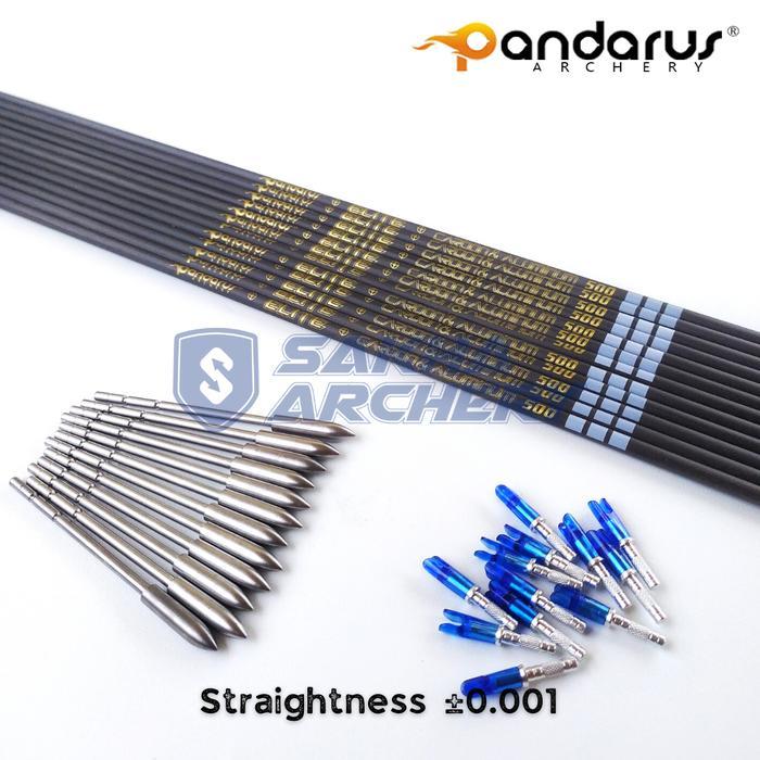 Anak Panah Arrow Alloy Carbon Hybrid ID 3.2mm - Pandarus Elite X10 - 400