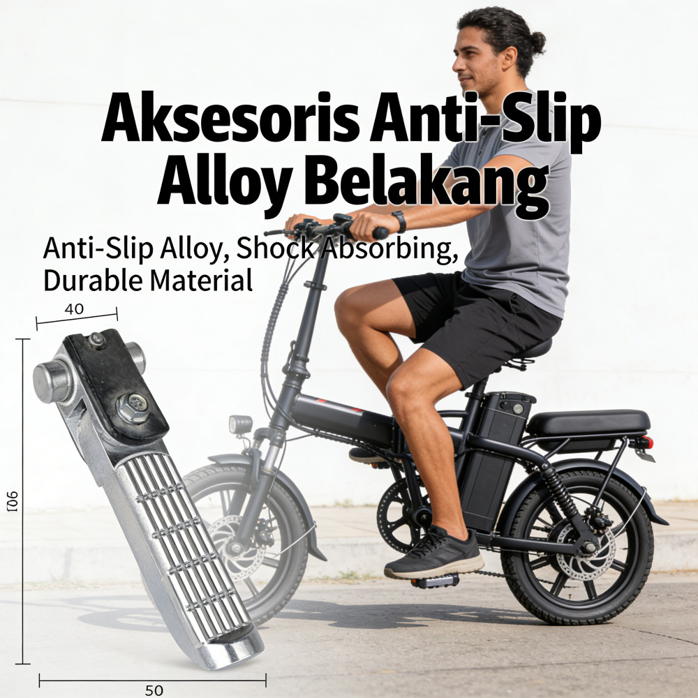 Bahan Belakang Alloy Aksesoris Kaki Sepeda Belakang Pedal Shock Pedal Electric