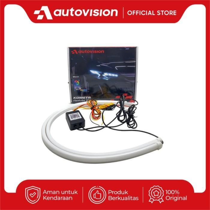 DRL LED Autovision Kometa Bianca + DRL Mobil Sein Alis Putih Kuning