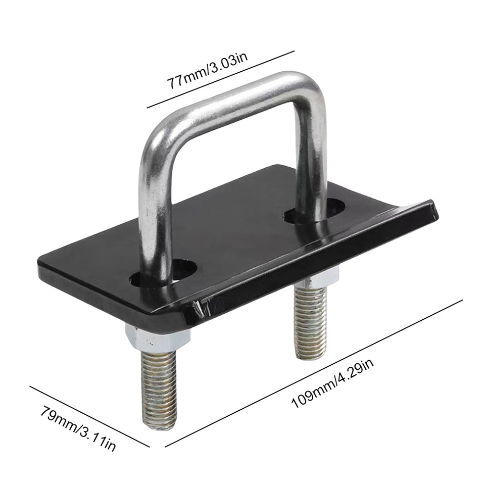 2 Inch Trailer Lock Down Hitch Heavy Duty Anti Rattle Tow Clamp Trailer Damper UBolt Hitch Tightener