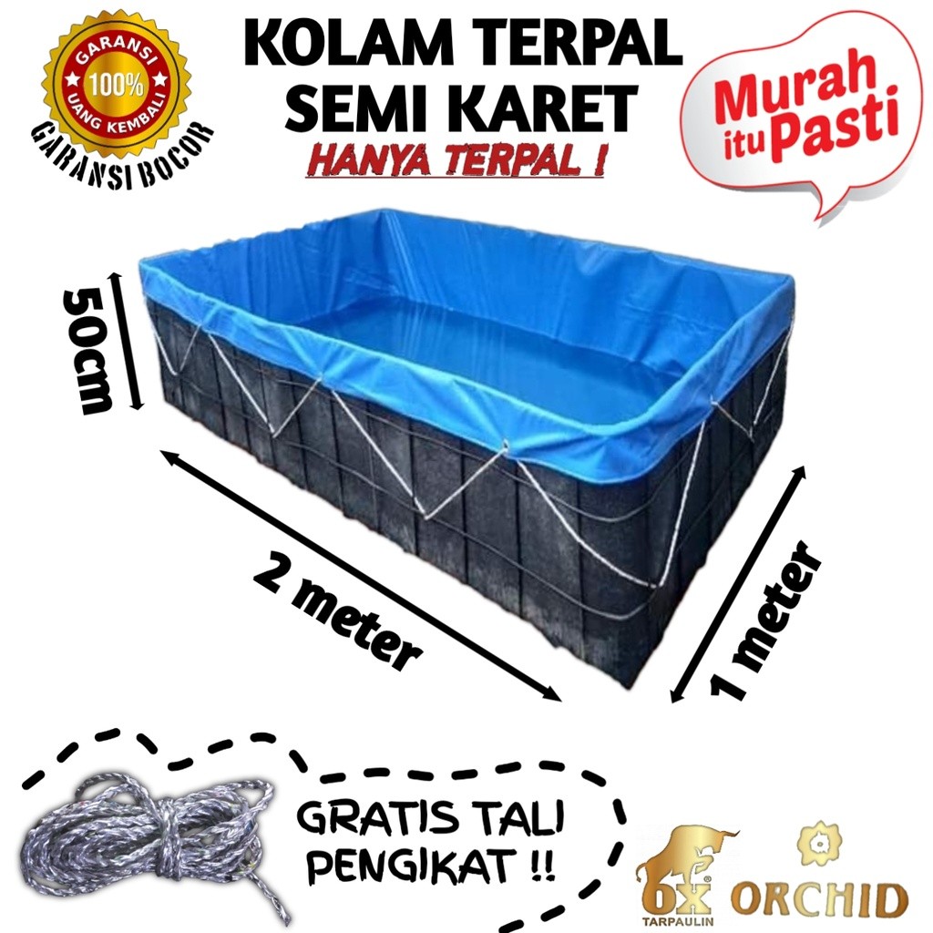 Wony Store - TERPAL KOLAM SEMI KARET  | KOLAM TERPAL IKAN
