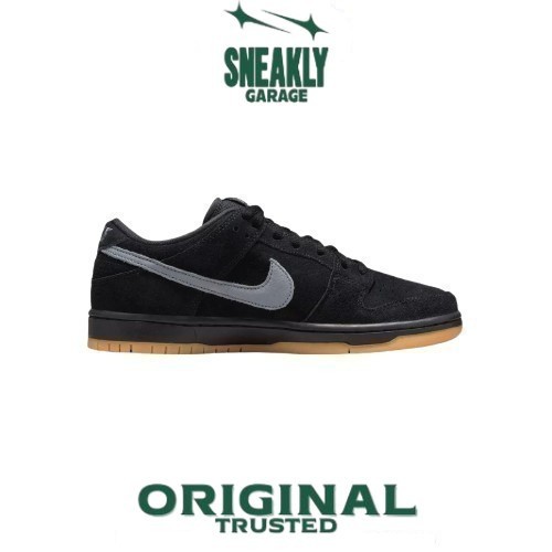Sepatu Nike SB Dunk Low Pro Fog Black Grey Gum  Sneakers Unisex