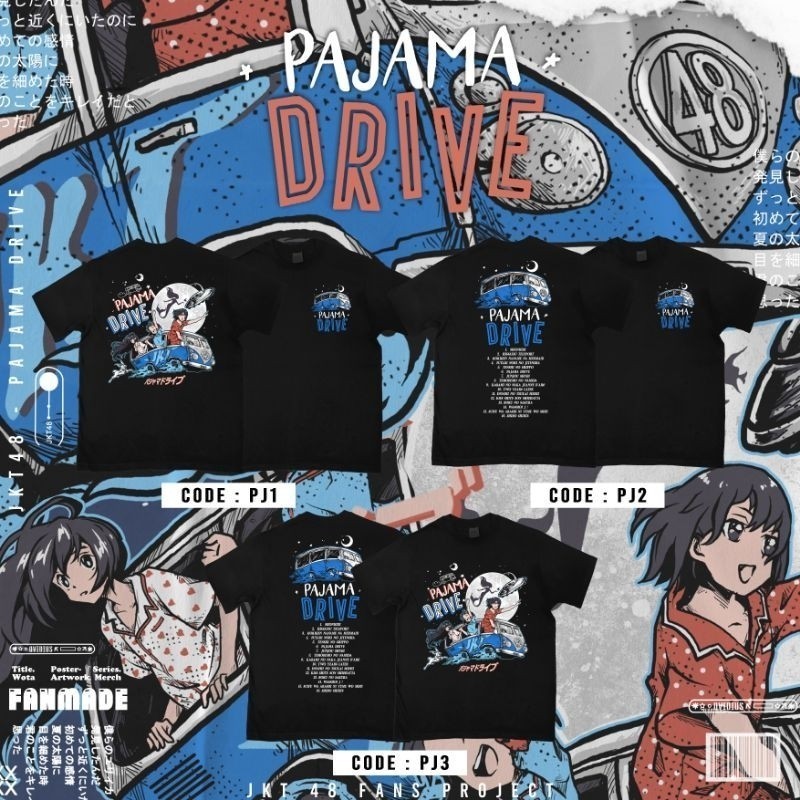 kaos JKT48 "Pajama Drive" [Fanmade]