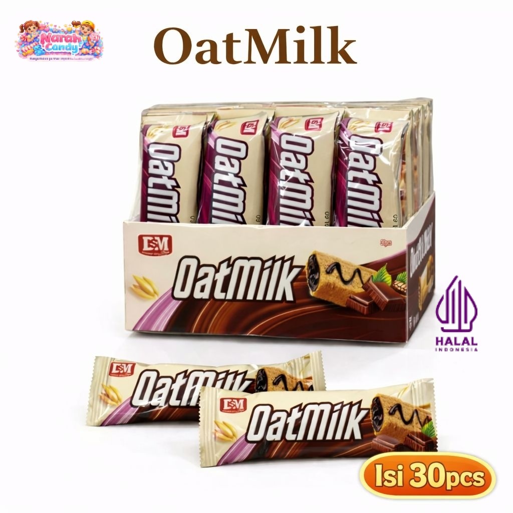 OatMilk Sereal Bar Oat Gandum Chocolate DSM (isi 30 pcs)