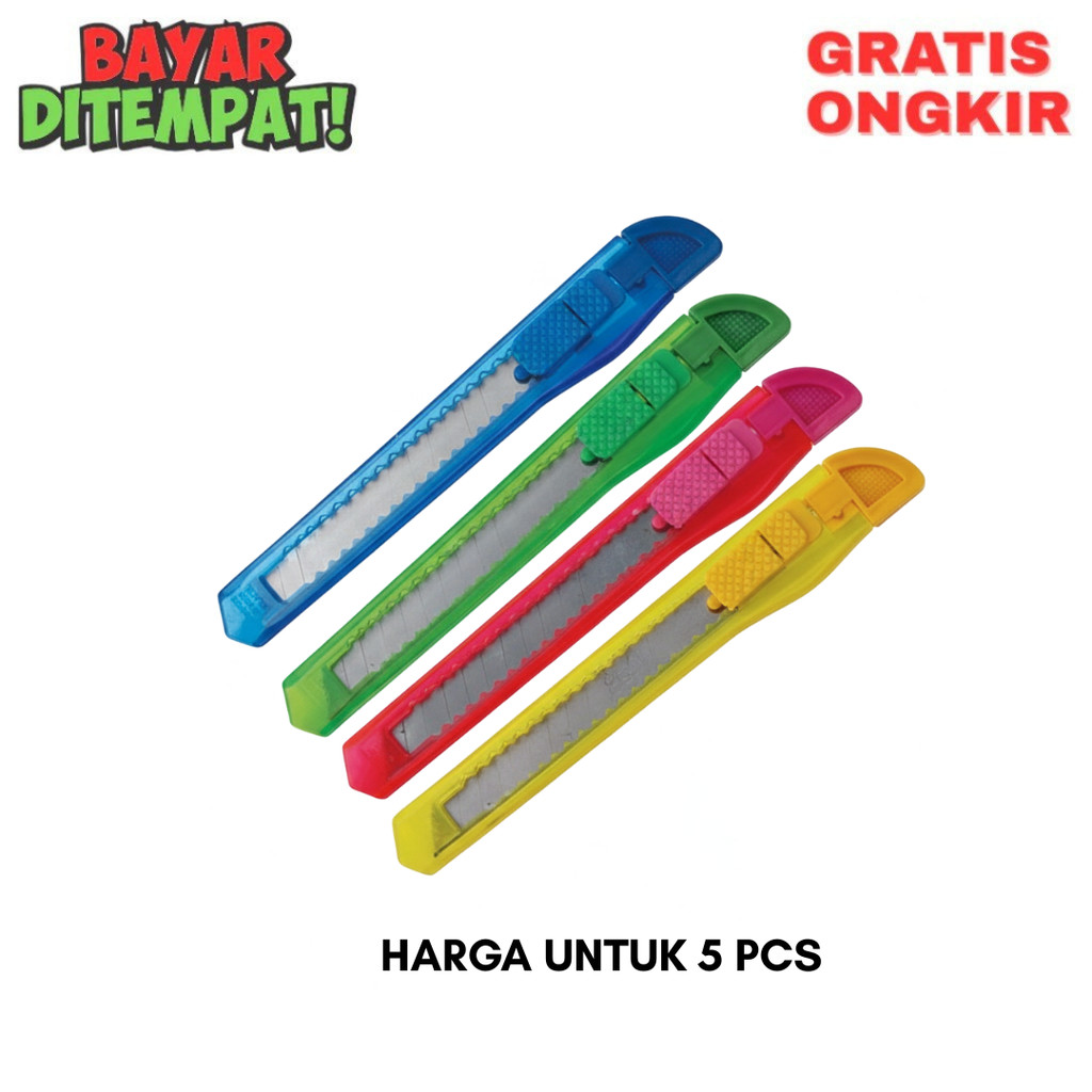 [ISI 5] Mini Cutter Karakter Lucu / Pisau Kertas Kecil Portable
