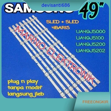 LAMPU BL BACKLIGHT LED TV SAMSUNG 49 INCH UA49J5000AK UA 49J5000 AK UA49J5000 AK BL 49IN UA49J5100AK