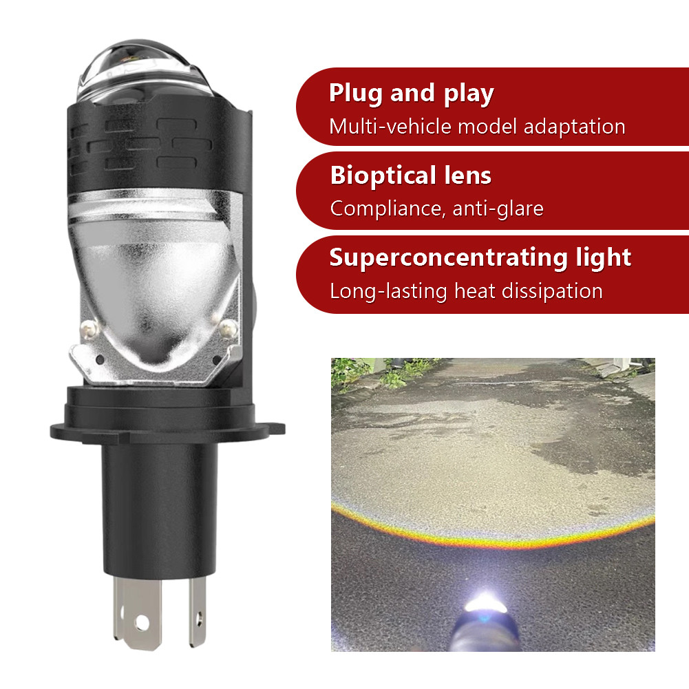 Lampu Utama LED H4 Multifungsi dengan Kipas Pendingin, Aluminium untuk Kendaraan