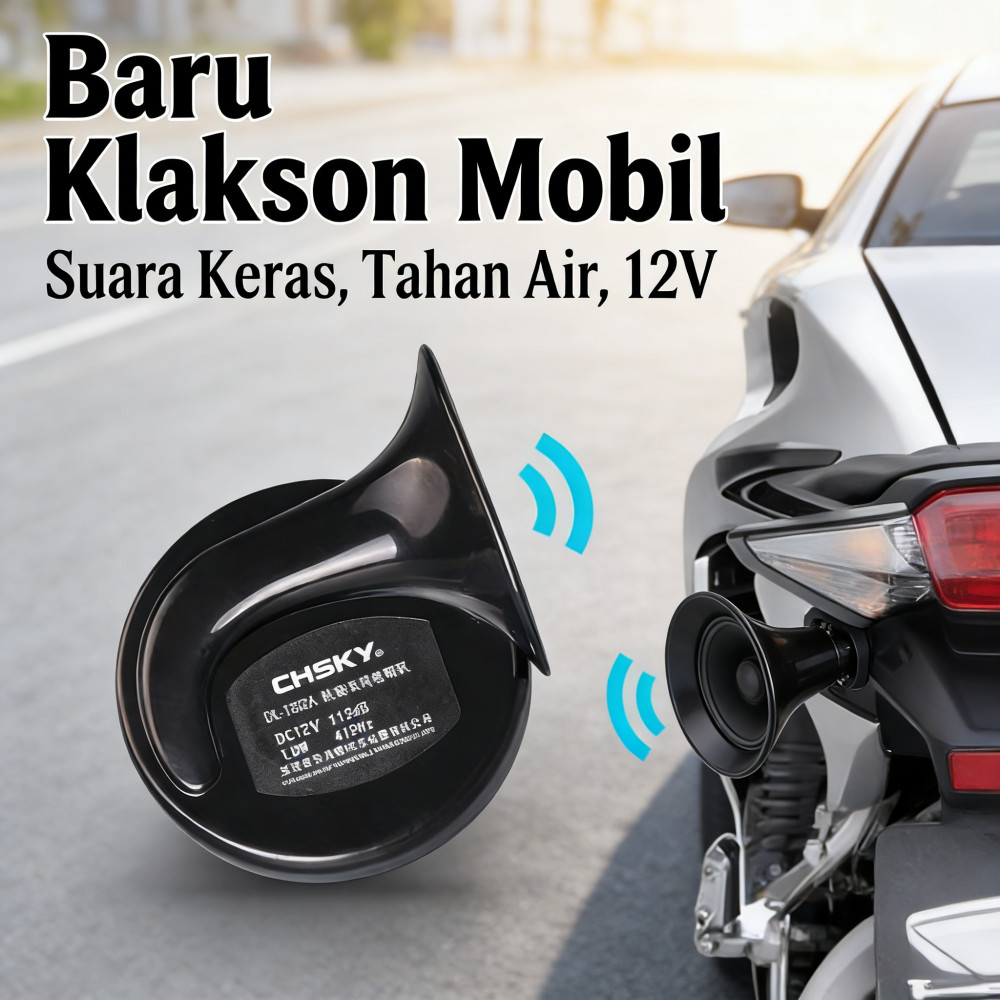 Mobil Klakson Udara Klakson Keras 2 Pcs Klakson Keong Suara Klakson Denso Klakson Tahan Air Klakson 