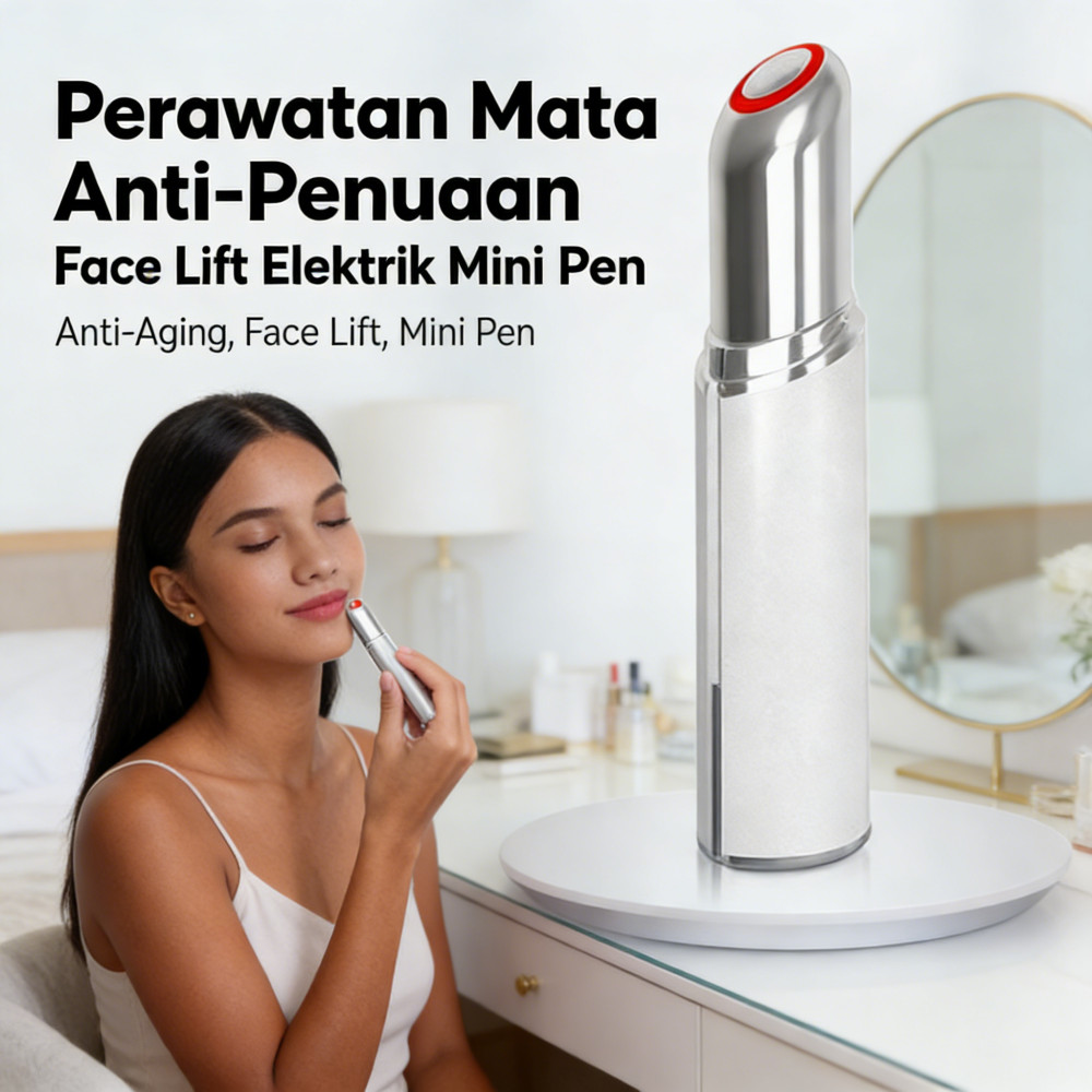Terapi Kulit Wajah Muka Pijit Alat Pijat Mini Getar Massager Elektrik Mata Pijit Facial