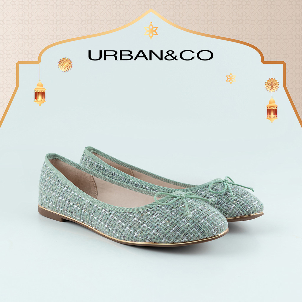 [BUY 1 GET 3 199K] URBAN&CO Brielle Flatshoes Sepatu Sandal Kerja Slip On Wanita Kekinian