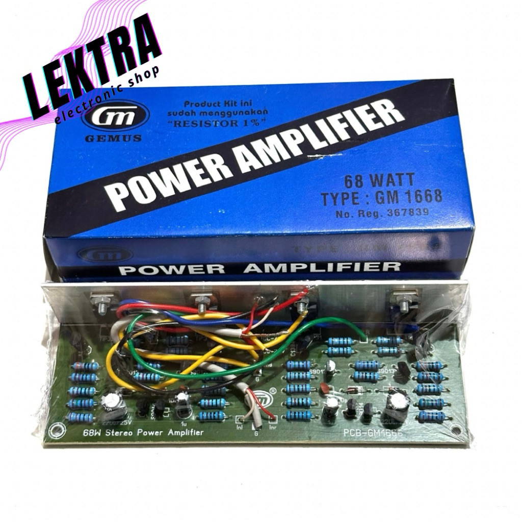 Kit GM 1668 Power Amplifier 68 watt w 68w GM1668