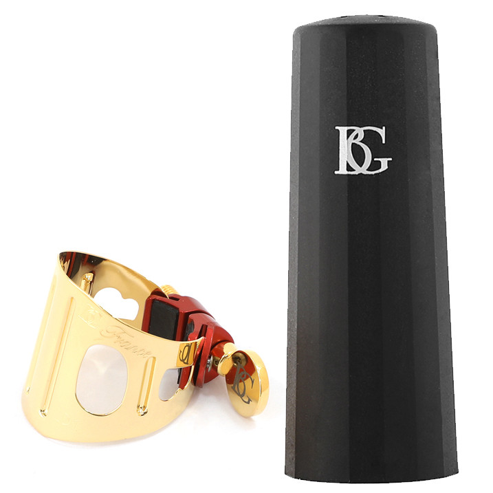 French BG Metal ligature Clarinet Eb Alto Baritone Bb Tenor SAX Gold plated Rose Gold Lacquer Gold L