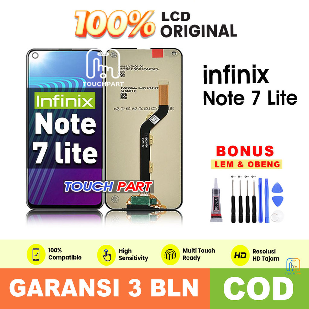 LCD Infinix note 7 lite Original Fullset Touchscreen ORI COD