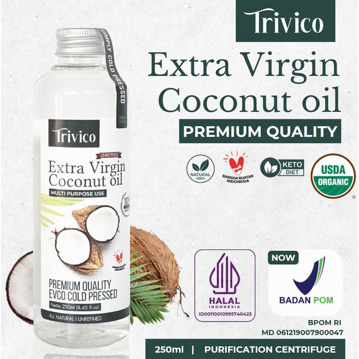 AuraaBeauty - TRIVICO VCO Virgin Coconut OIL 250ML / MINYAK KELAPA MURNI COCONUT OIL