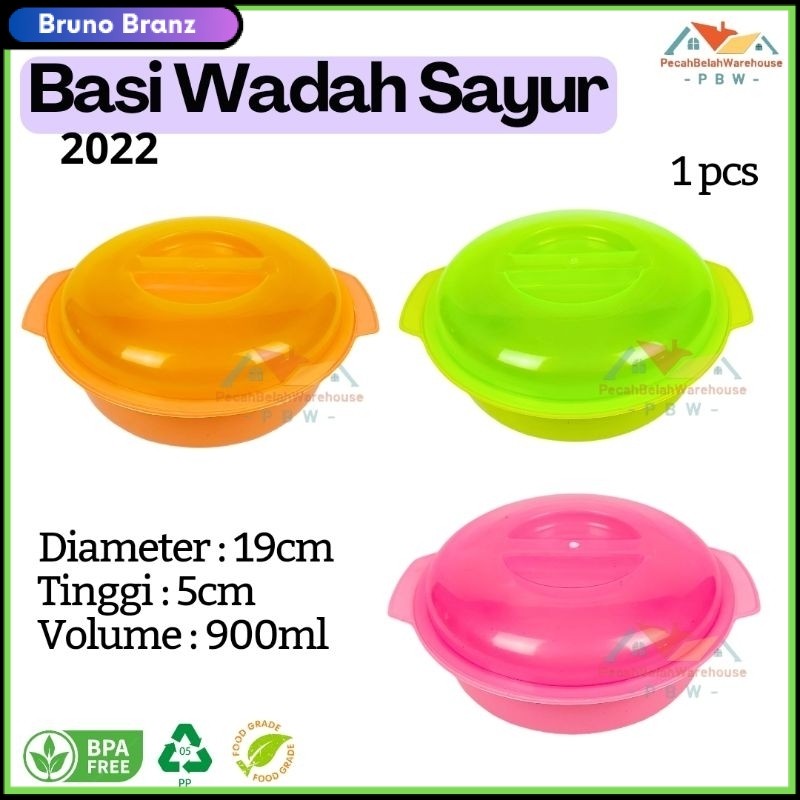 PROMO MURAH Tempat Sayur Plastik / Wadah Sayur / Mangkok Sayur Plastik