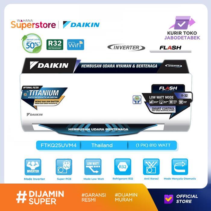 DAIKIN AC Flash Inverter Split Thailand 1 PK - FTKQ25UVM4 | FTKQ25