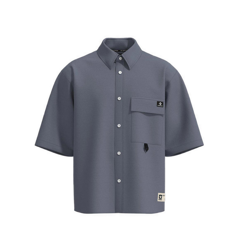 Converse Ripstop SS Shirt Men's Jacket - Thunder Whale