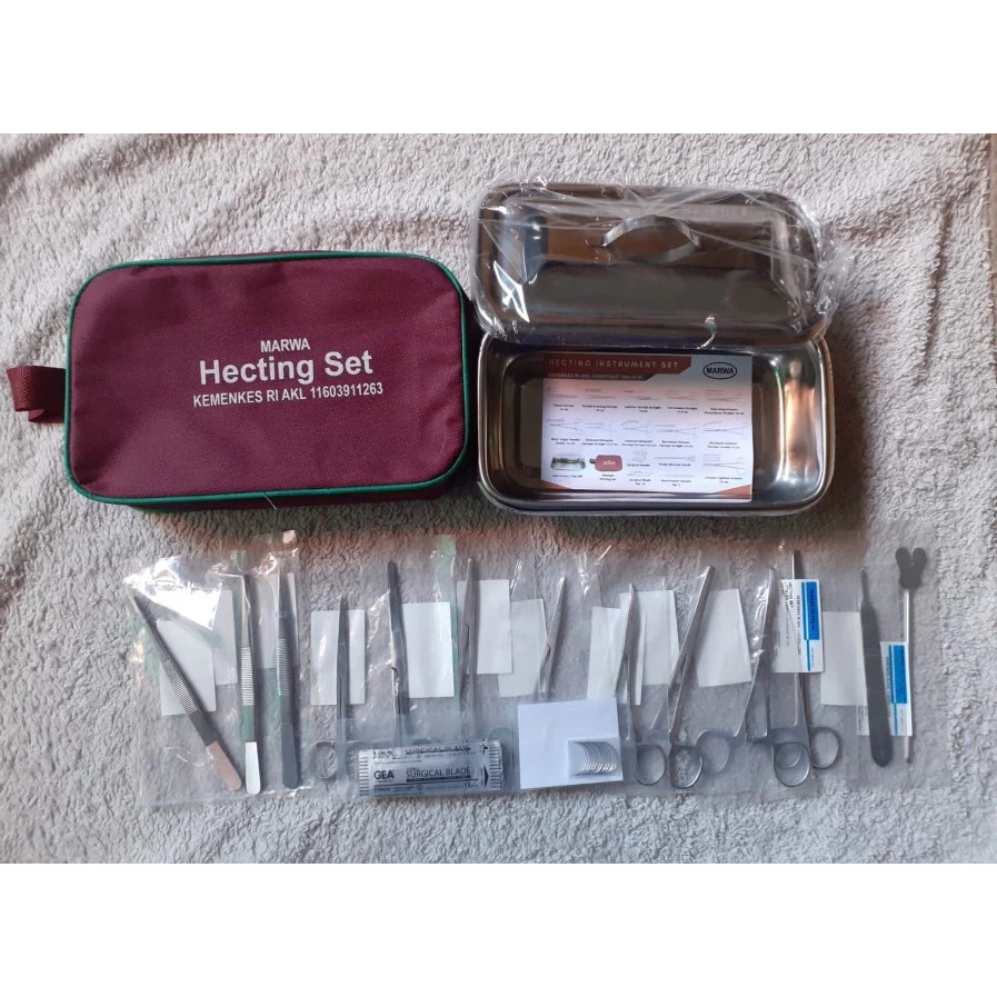 Hecting Set Marwa / Alat Bedah Hecting Set / Alat Medis Operasi Bedah Hecting - MARWA