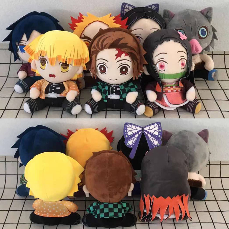 Hot 20cm Japan Anime Demon Slayer Tomioka Giyu Kamado Tanjirou Kamado Nezuko Agatsuma Zenitsu Plush 