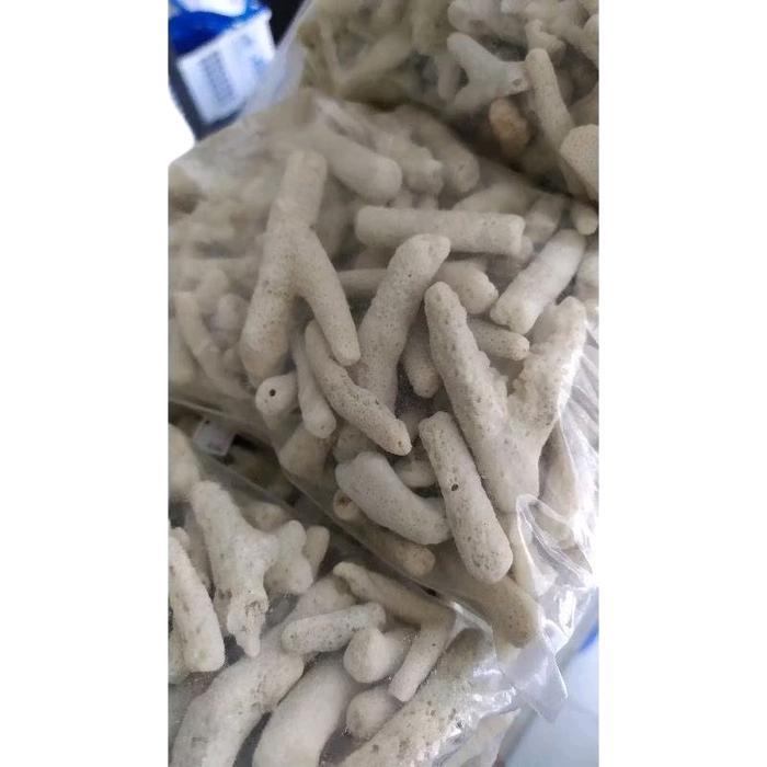 Batu Karang Jahe Laut per 1kg media Filter Hiasan Kolam aquarium Aquascape - 1/2 kg