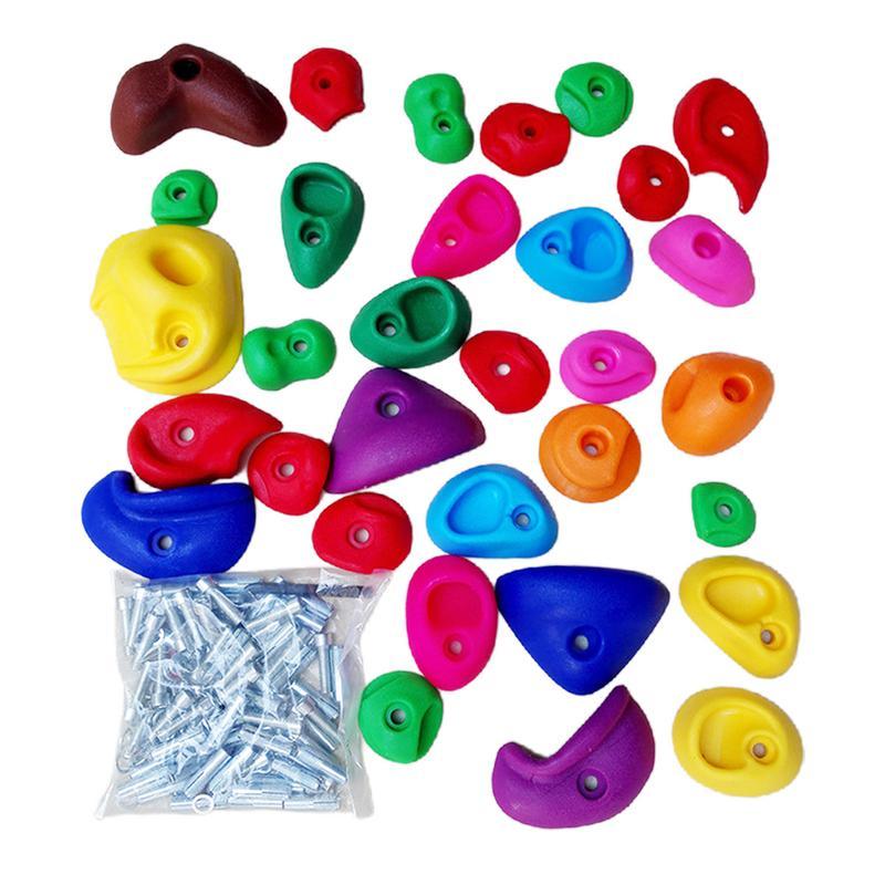 Climbing Holds For Kids Tree Rock Climbing Holds For Kids MultiColored Grips Includes Mounting Harde