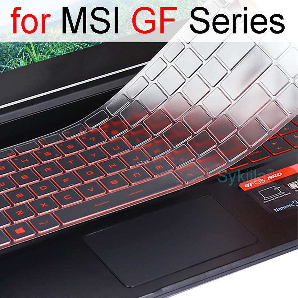 Keyboard Cover for MSI GF65 Thin GF63 GF75 Thin GF72 GF72VR GF62 GF62VR Silicone Protector Skin Case