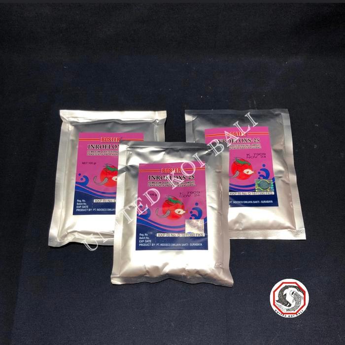 BOSTER INROFLOXS INROFLOX INROFLOK 25 ANTIBIOTIK IKAN