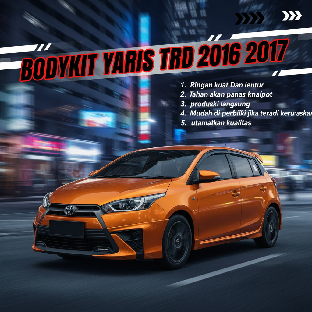 BODYKIT YARIS TRD 2016 2017 BODY KIT TOYOTA YARIS TRD