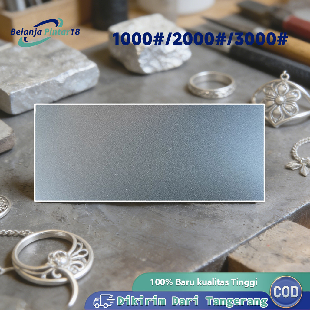 Batu Asah Pengasah Pisau Diamond Sharpening Plate Pelat Penggilingan Berlian 1000#/2000#/3000#
