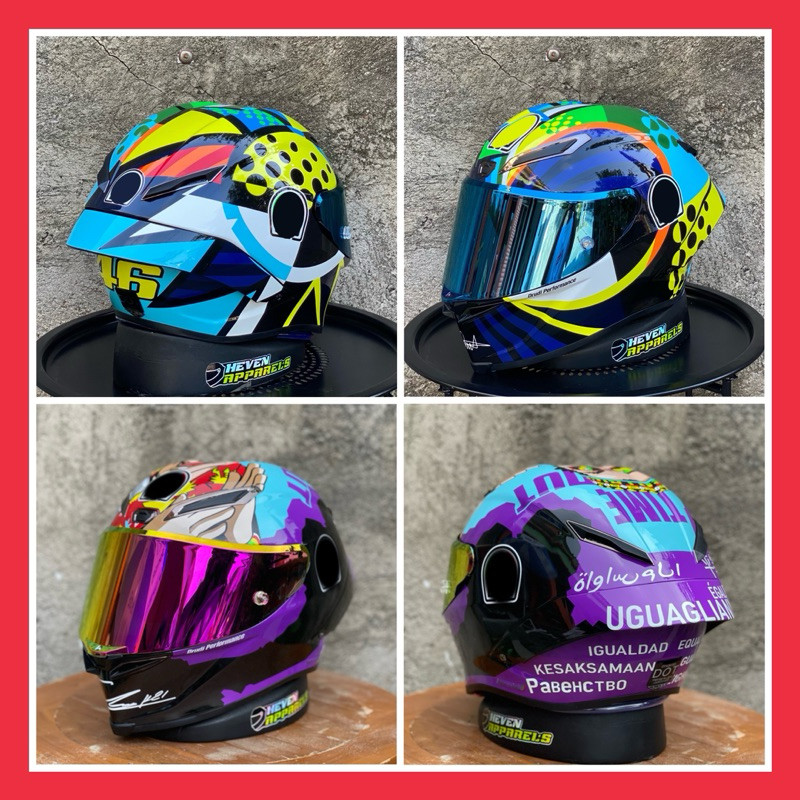 Helm Fullface Pista Gprr Frp Repaint Premium