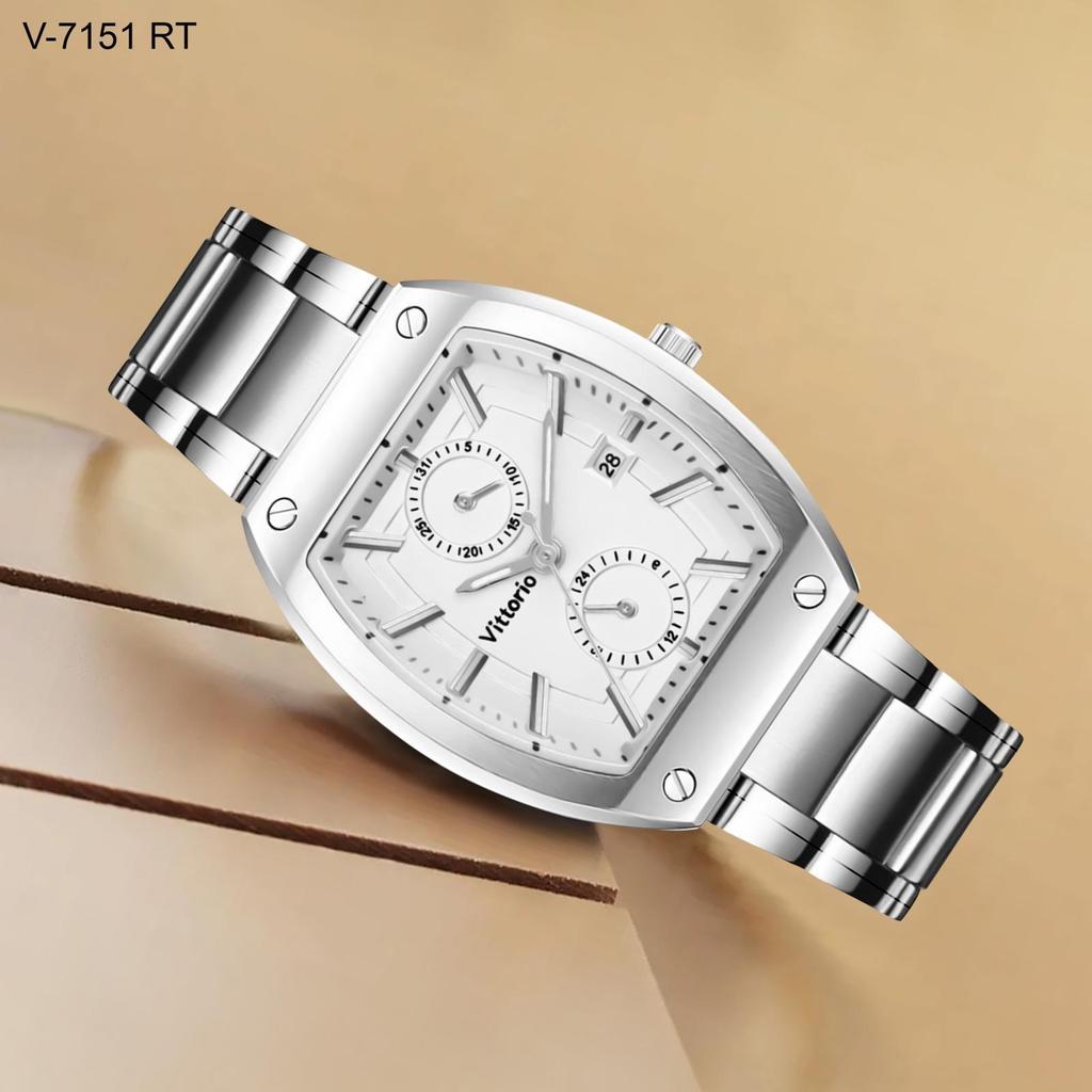 Jam Tangan Wanita Vittorio 7151 Rantai Tanggal