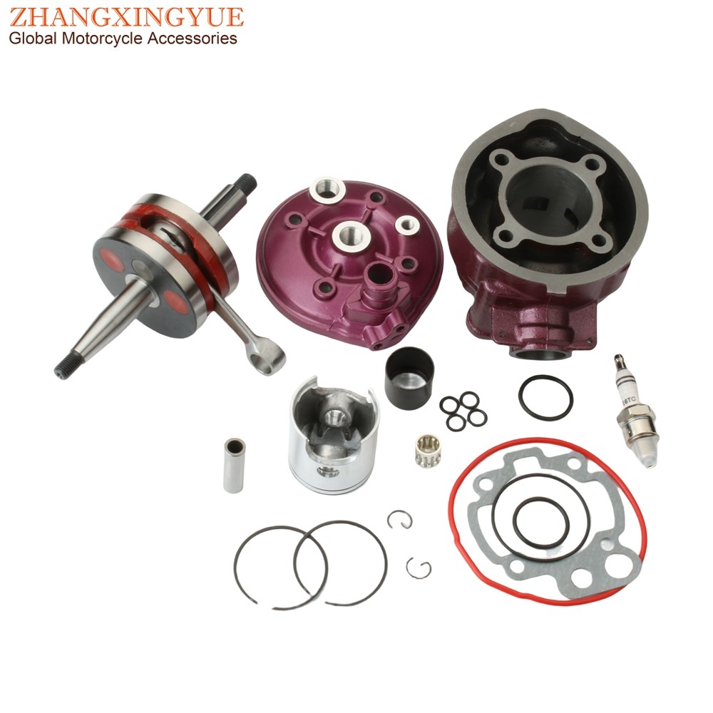 Motorcycle 90cc Big Bore Cylinder Kit & Racing Crankshaft For Malaguti 50 Drakon Naked XSM SM XTM En