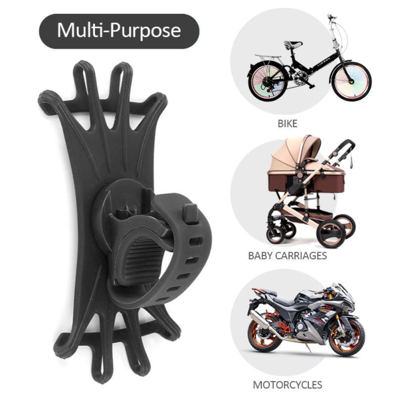 2023 NEW 360 Rotatable Creative Silicone Bicycle Phone Holder Balance Baby Car Motorcycle Stand Brac