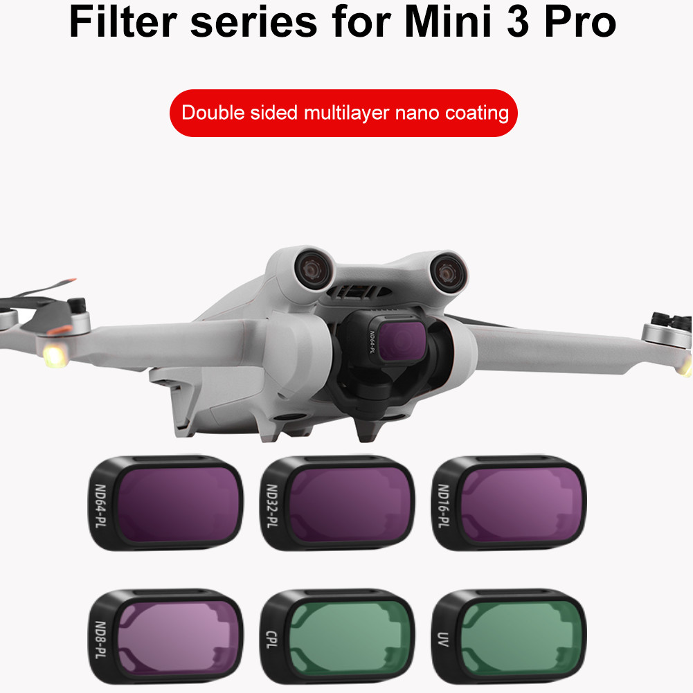 For DJI Mini 3 Pro Camera Lens Filter UV CPL ND8 ND16 ND32 ND64 ND/PL Filters Kit for DJI Mini 3 Pro