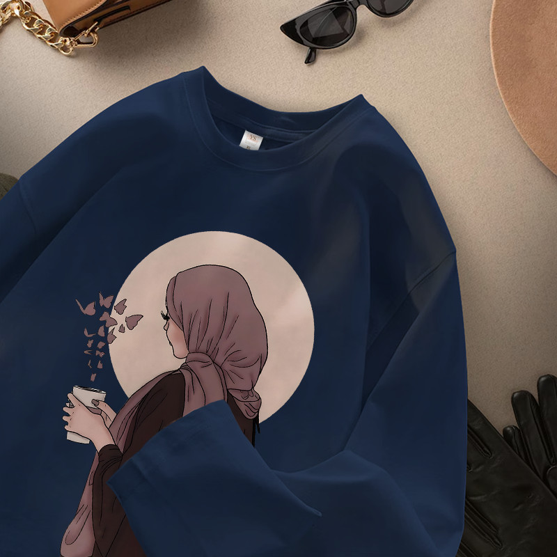 YS Buyer | COD Kaos Lengan Panjang Kaos Oversize Unisex | Koas Printing Sablon Karakter Trendly Wani