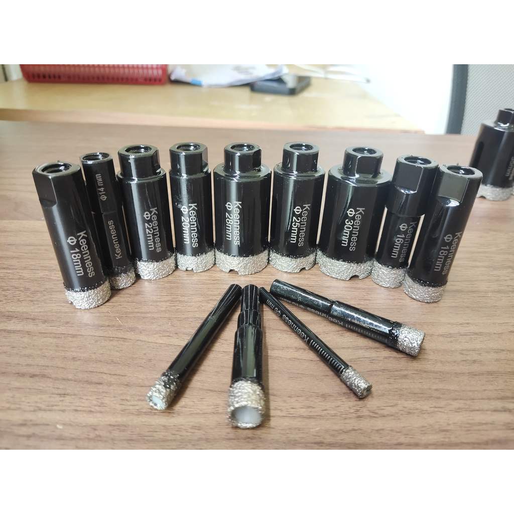 Mata Bor Diamond Granit Keramik Kaca Marmer Mata bor Pelubang Keramik Holesaw Dry Drill