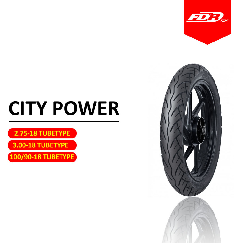 FDR CITY POWER Ban Motor Ring 18 tube type TT Ban luar RX KING / NINJA